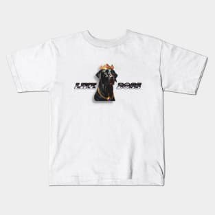 LIKE A BOSS  "king dog" Kids T-Shirt